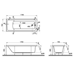 Ванна акриловая VitrA Neon 175x70 88-54200001000