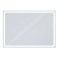 Дзеркало Aqua 100x70 88-Hra100s70-CWDd-mK з профілем матовий алюміній і Led підсвічуванням