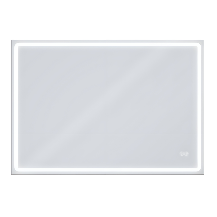 Дзеркало Aqua 100x70 88-Hra100s70-CWDd-mA з чорним профілем і Led підсвічуванням