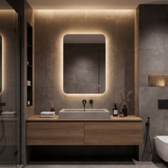 Дзеркало Ibiza Cassic 60x80 88-Ibz60d80+CWDd з фоновою LED підсвіткою