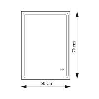 Зеркало Nil 50x70 88-Nil50s70-CWDd с Led освещением
