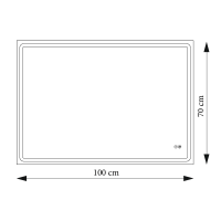 Зеркало Nil 100x70 88-Nil100s70-CWDd с Led подсветкой