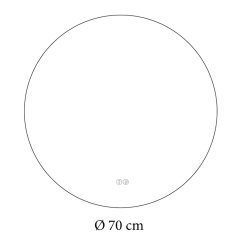 Зеркало Nova Cassic 80x80 88-Nva80d80+CWDd с фоновою LED подсветкой