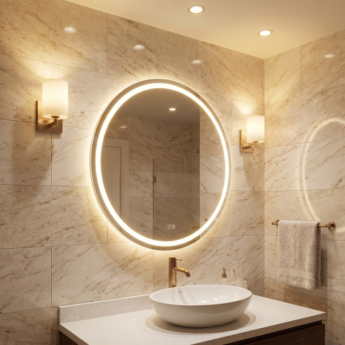 Дзеркало Nova 70x70 88-Nva70s70-CWDd з Led підсвічуванням