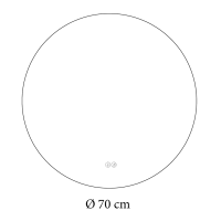 Дзеркало Nova Cassic 70x70 Nva70d70+CWDd з фоновою LED підсвіткою