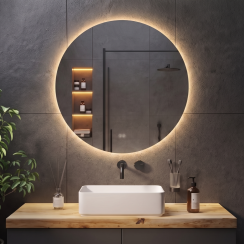 Зеркало Nova Cassic 80x80 88-Nva80d80+CWDd с фоновою LED подсветкой