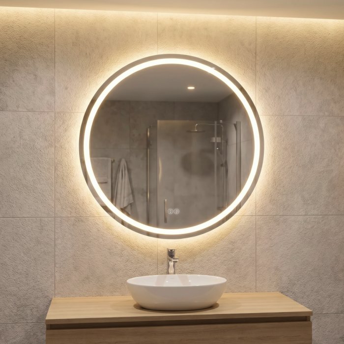 Зеркало Nova 70x70 88-Nva70s70-CWDd с Led подсветкой