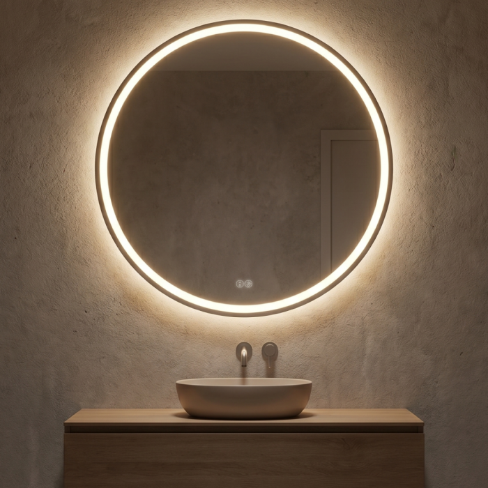 Дзеркало Nova 80x80 88-Nva80s80-CWDd з Led підсвічуванням