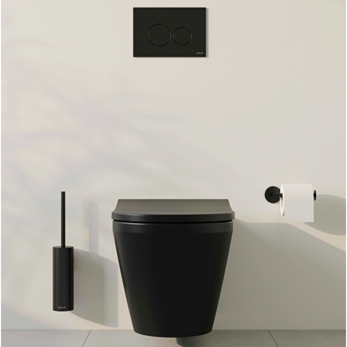 Панель змиву VitrA Origin Flush Plate черне скло 88-740-1601