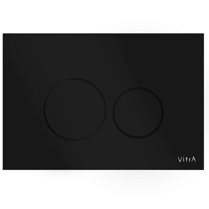 Панель змиву VitrA Origin Flush Plate черне скло 88-740-1601