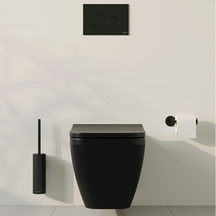 Панель змиву VitrA Origin Flush Plate чорне скло 88-740-1601