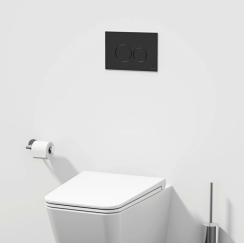 Панель змиву VitrA Origin Flush Plate чорне скло 88-740-1601