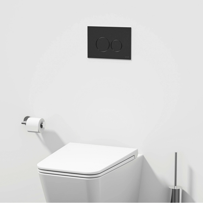 Панель змиву VitrA Origin Flush Plate чорне скло 88-740-1601