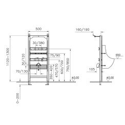 Інсталяція для пісуара VitrA Frame 88-880-3800