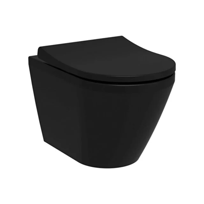 Унітаз підвісний VitrA Integra чорний мат Rim – Ex, зі сидінням Slim Soft Close