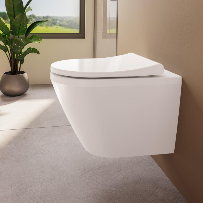 Унітаз підвісний VitrA Integra Round Rim – Ex 88-7041B003-7205 з сидінням Soft Close