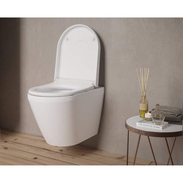 Унітаз підвісний VitrA Integra Round Rim – Ex 88-7041B003-7205 з сидінням Soft Close