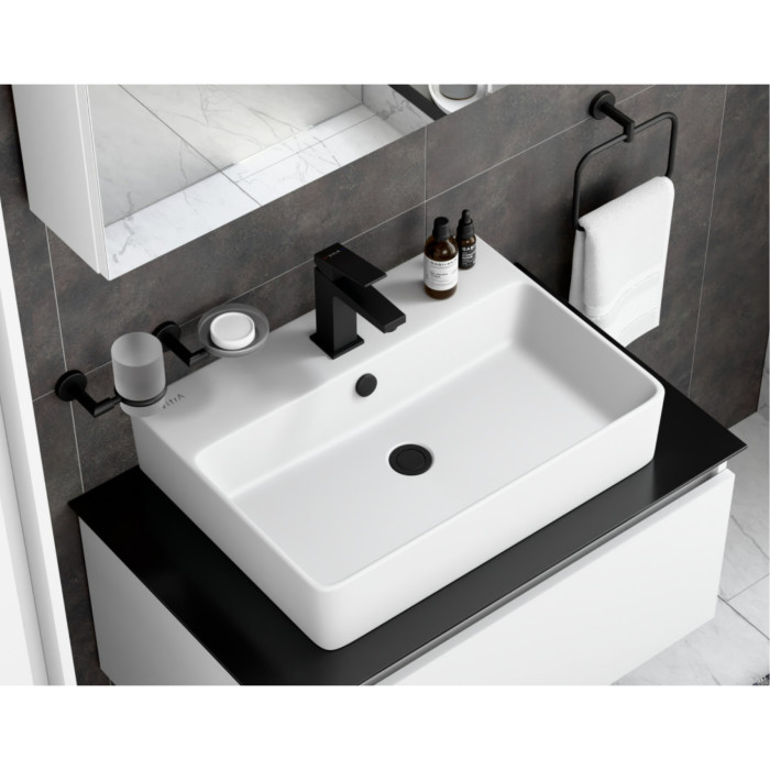 Змішувач для раковини VitrA Minimax Square чорний матовий 88-A4372036EXP