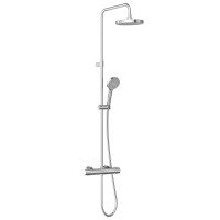 Душова система з термостатом VitrA AquaHeat Base Round 200 хром 88-A47305EXP