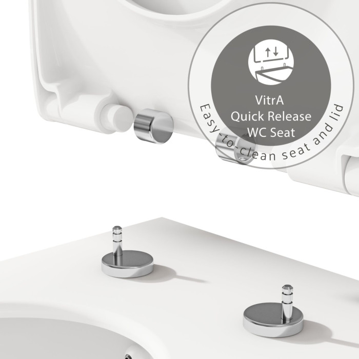Унітаз підвісний VitrA Integra Square Rim - Ex 88-7082B003-7205 з сидінням Soft Close