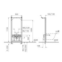 Инсталяция для биде VitrA Frame 88-880-5800