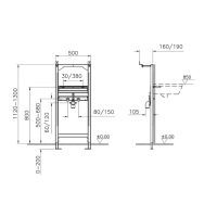 Інсталяція для раковини VitrA Frame 88-880-2800