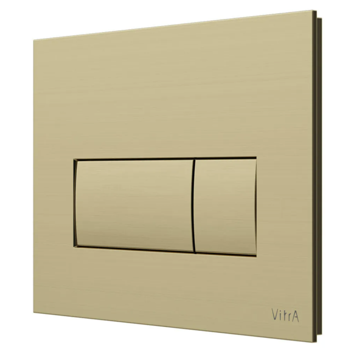 Панель змиву VitrA Root Square Flush Plates брашированное золото 88-740-2325
