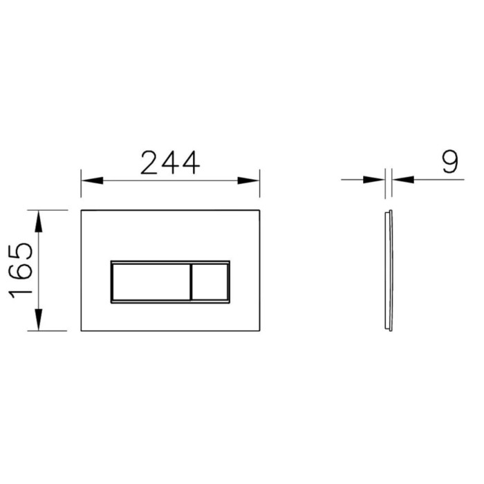 Панель змиву VitrA Root Square Flush Plates брашированное золото 88-740-2325