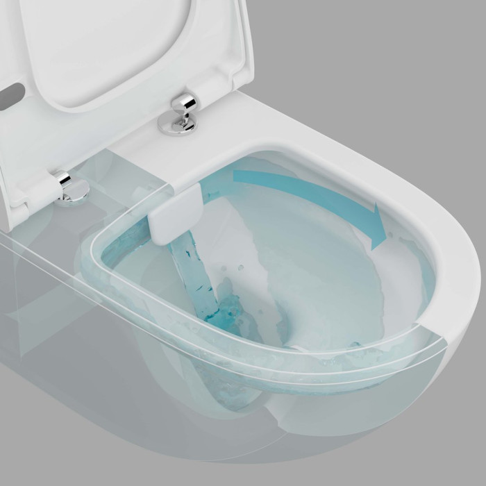 Подвесной унитаз VitrA Sento Rim - Ex 88-7748B003-7205 с сиденьем Soft Close